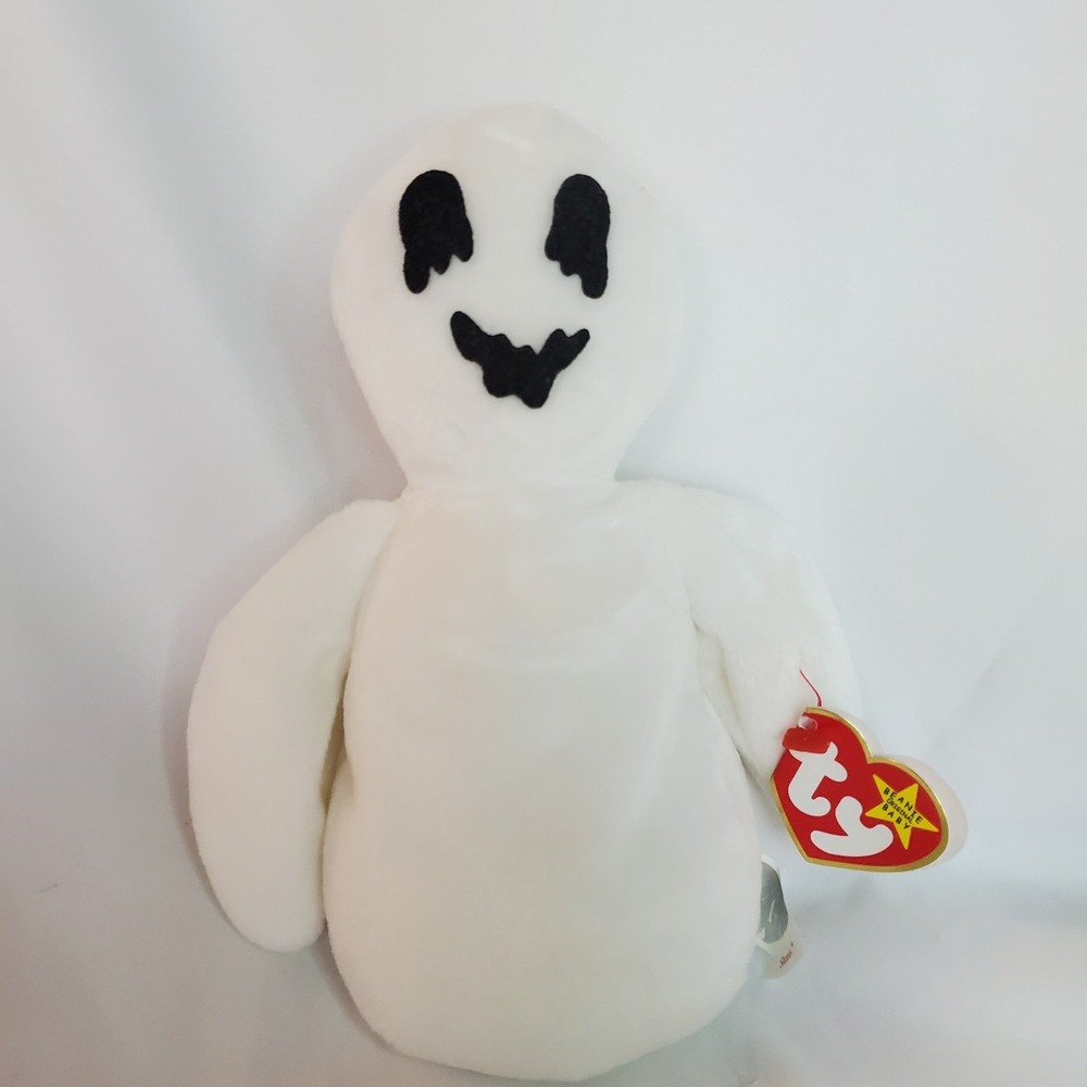 Ty Halloween Beanie Baby Sheets‎ the Ghost DOB October 31, 1999 Plush